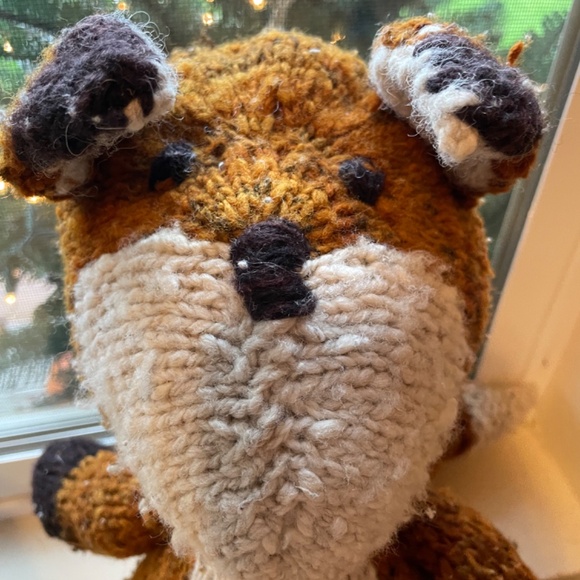 Used- The simple folk wool handmade large fox stuffed animal - Picture 3 of 5
